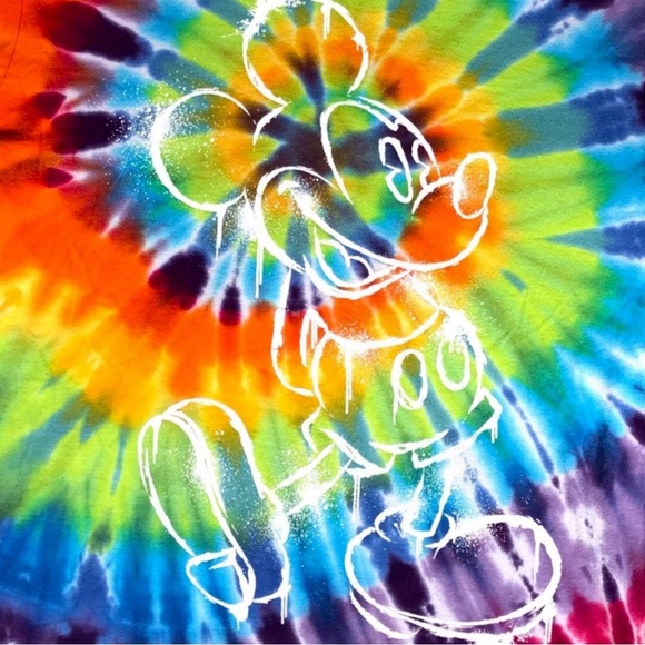 New Disneyland Resort Disney Parks Tye Die Tie Dye T shirt Size Medium - Picture 11 of 15